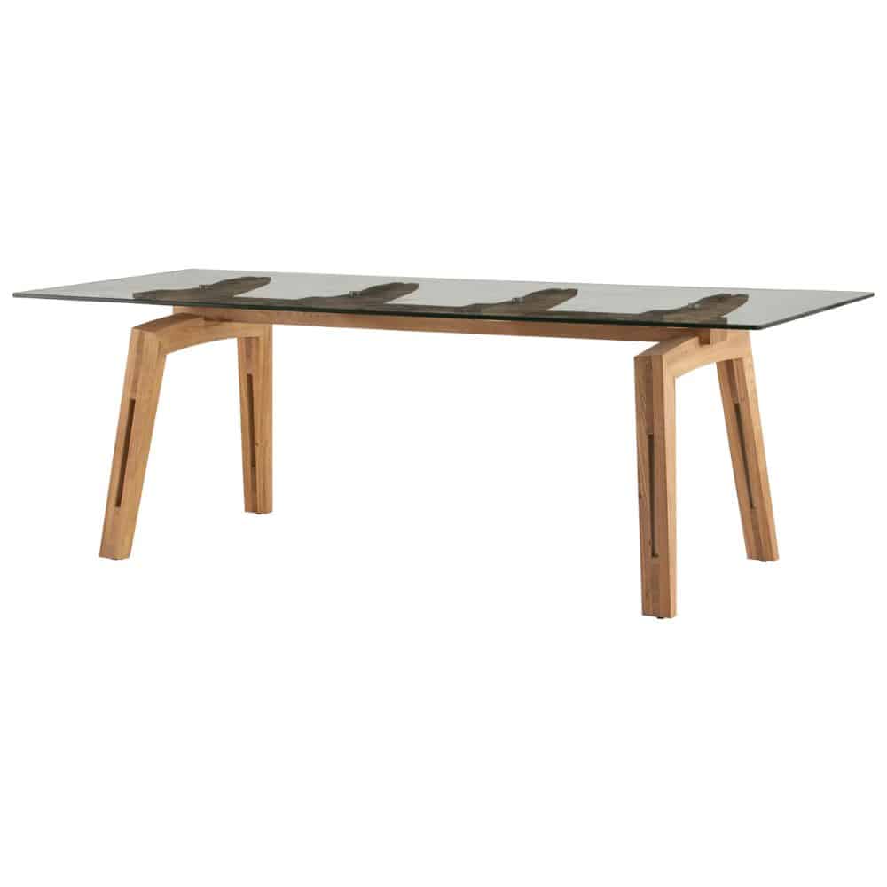 Fletcher Dining Table with Glass Top